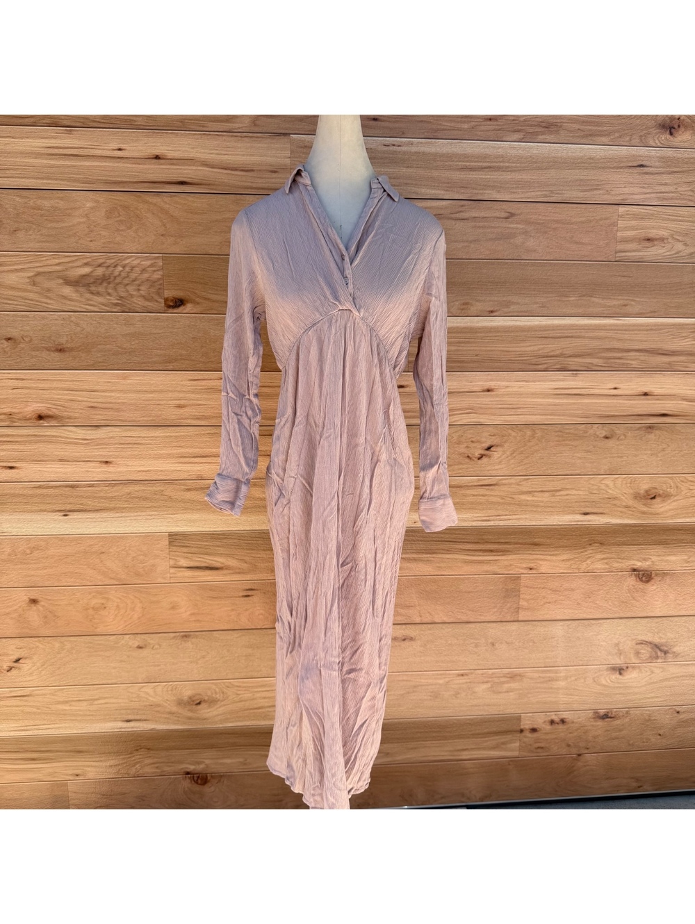 H&M Mama Maternité Long Sleeve Viscose Maternity Dress Size US S